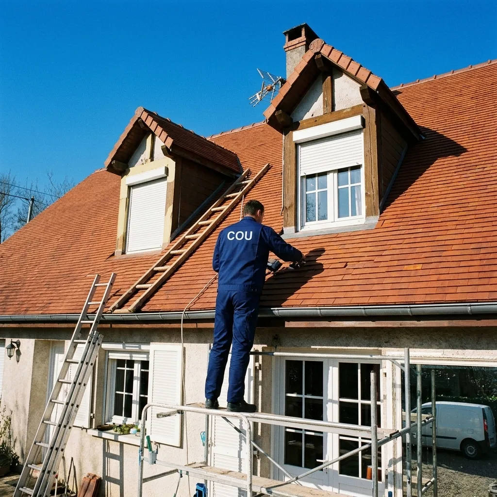 notre prestation demoussage toiture